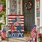 Patriotic 4th of July Garden Flag 12.5 x 18 Inch Double Sided Burlap Memorial Day Welcome American Stars and Stripes Yard Flag